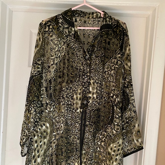 Women’s sheer top. Iridescent colours. XXL. - Picture 2 of 7